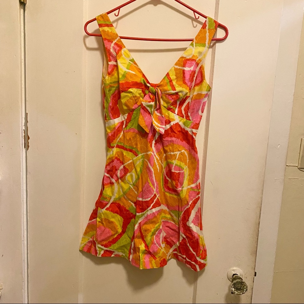 Vintage 60s Psychedelic Mini Dress